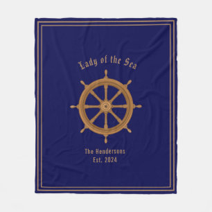 Manta Polar Boatlife Rueda esterlina Navy azul
