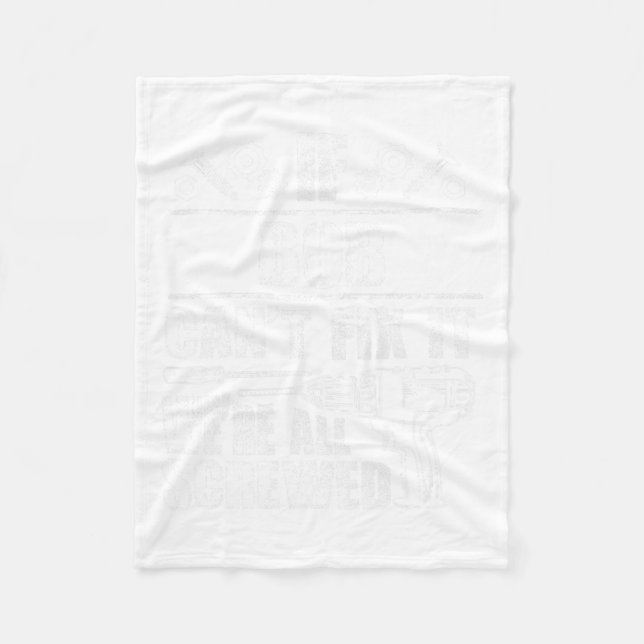 Manta Polar Bob Gift Nombre Fix It Funny Cumpleaños Personaliz (Anverso)