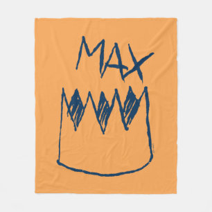 Manta Polar Boceto de Max y la corona
