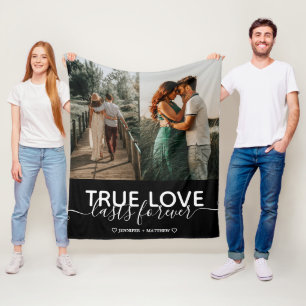 Manta Polar Boda Compromiso con amor verdadero foto de pareja