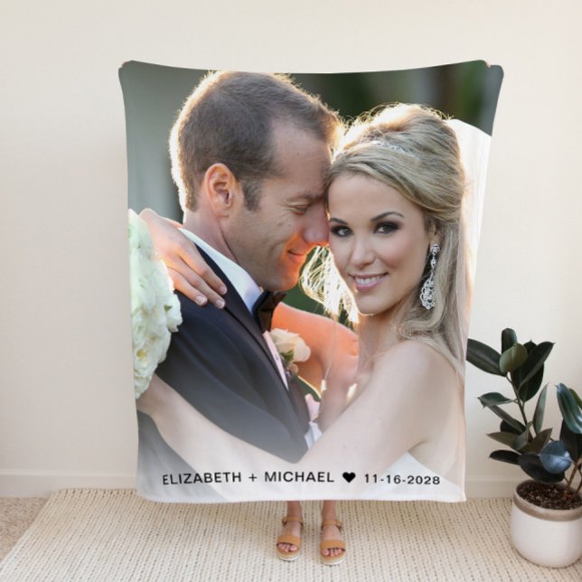 Manta Polar Boda de fotografía personalizado (Subido por el creador)