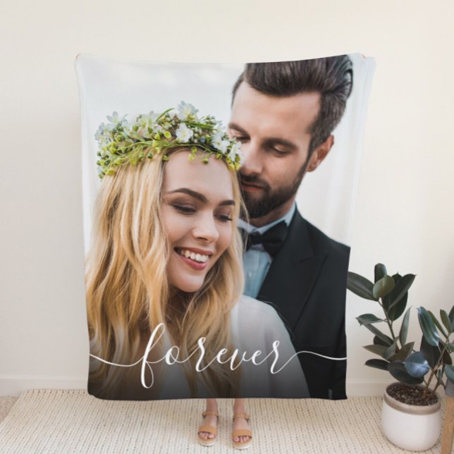 Manta Polar Boda de superposición de foto de guión blanco para (Subido por el creador)