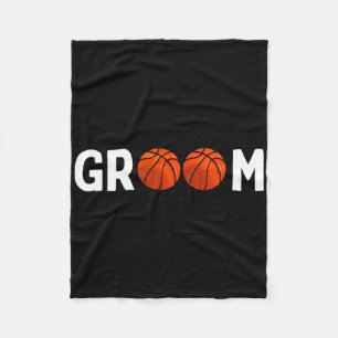 Manta Polar Boda divertida de baloncesto del novio 