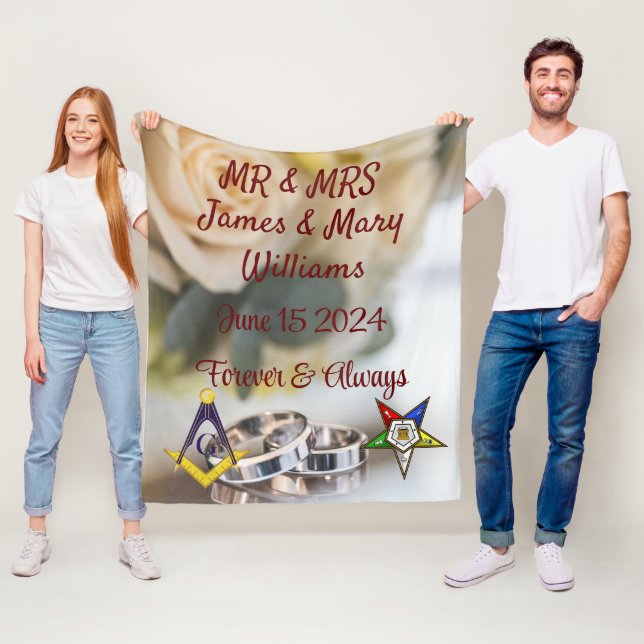 Manta Polar Boda Mason/OES (In situ)