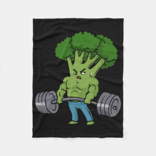 Manta Polar Bodybuild de Motivación de Gimnasio de Broccoli