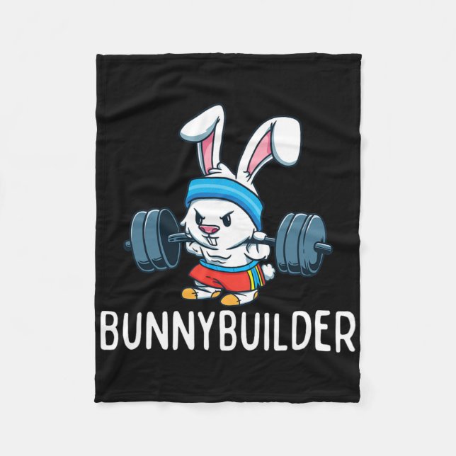 Manta Polar Bodybuilder Bunny Easter Bunnybuilder Fitness Gym (Anverso)
