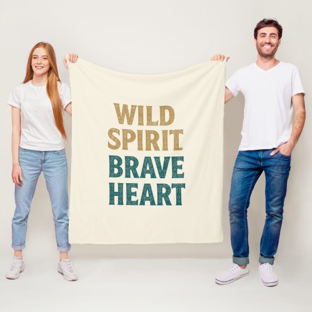 Manta Polar Boho Adventure Wild Spirit Brave Heart (In situ)
