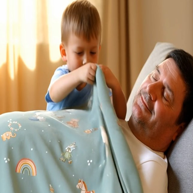 Manta Polar Boho Autumn Baby Shower Fleece Blanket (Boho Autumn Baby Shower Fleece Blanket - Medium )