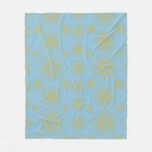 Manta Polar Boho Celestial Sun Stars Sky Blue