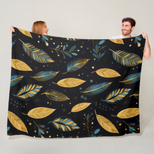 Manta Polar Boho deja siena verde azulada