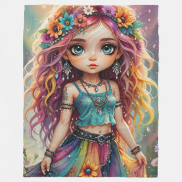 Manta Polar Boho Dollz Fleece Blanket