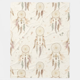 Manta Polar Boho Dreamcatcher Fleece Blanket | Ethereal