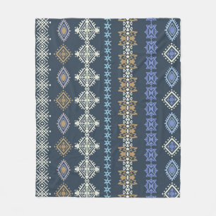 Manta Polar Boho étnico: arte tribal sin costuras.