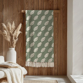 Manta Polar Boho Floral Throw Retro Pastel Cozy Vibes
