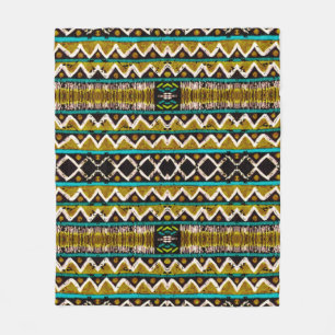 Manta Polar Boho lo repite. bordado sin costura geométrica. De
