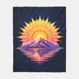 Manta Polar Boho Mandala Mountain Sunset | Cosmic Night Sky
