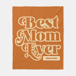 Manta Polar Boho Mejor Mamá Día de la Madre Personalizado