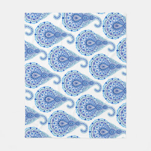 Manta Polar Boho Moda Paisley Seamless Oriental