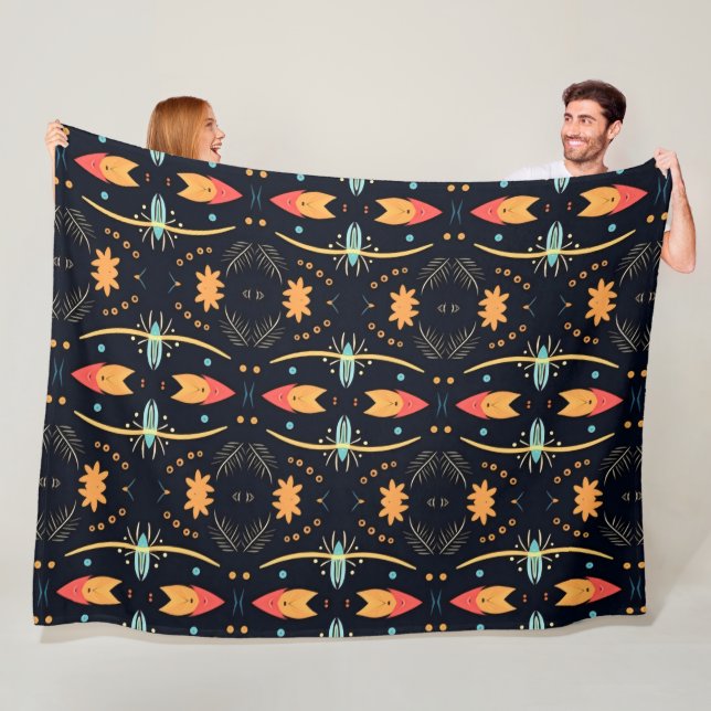 Manta Polar Boho Moderno (In situ)