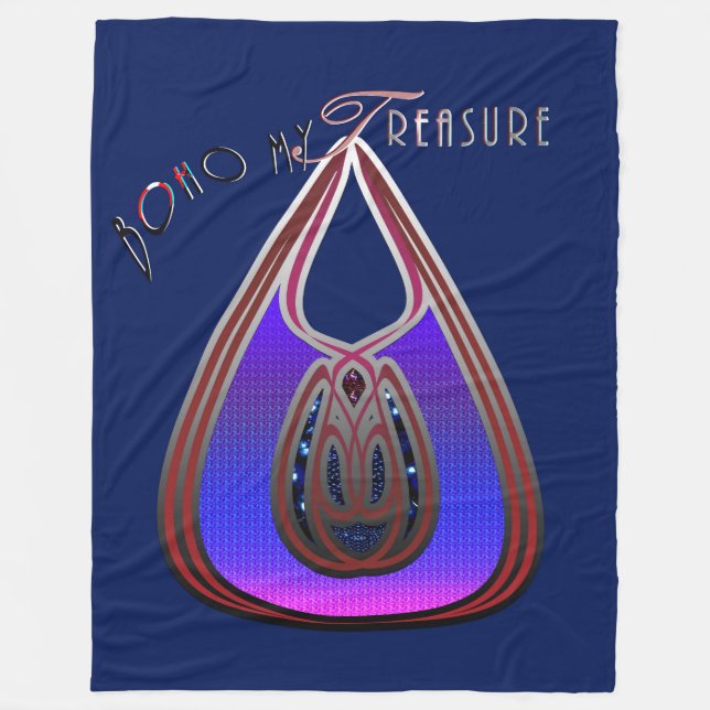 Manta Polar Boho My Treasure (Anverso)