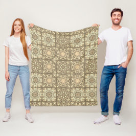 Manta Polar Boho Neutral Beige Vintage Inspired Quilt Pattern