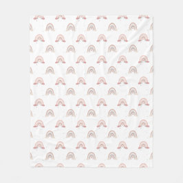 Manta Polar Boho Rainbow Baby Design Burp Clocles