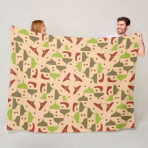 Manta Polar Boho Retro Montañas gráficas modernas