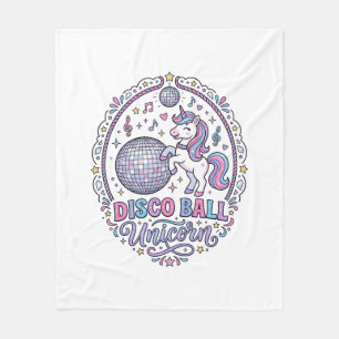 Manta Polar Bola de discoteca Unicornio Unicornio Impresión ju