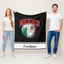 Manta Polar Bola de fútbol de Bandera de México | Nombre