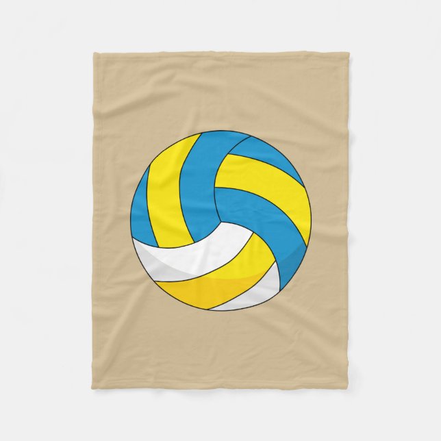 Manta Polar Bola de voleibol personalizado (Anverso)