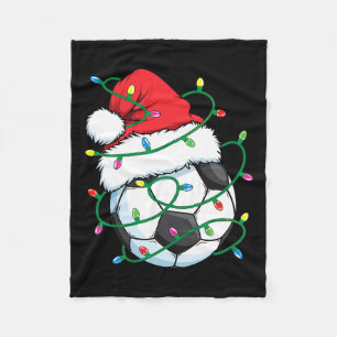 Manta Polar Bola deportiva de Santa Fútbol Hombres Navidades d
