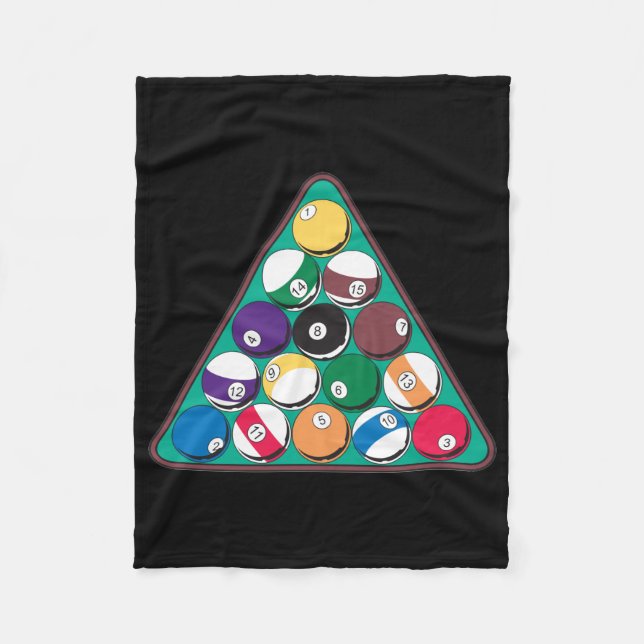Manta Polar Bolas de billar atormentadas (Anverso)
