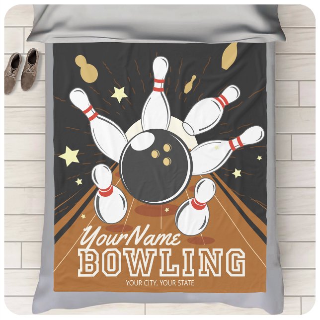 Manta Polar Bolas de bolas de Bowler personalizadas (Subido por el creador)