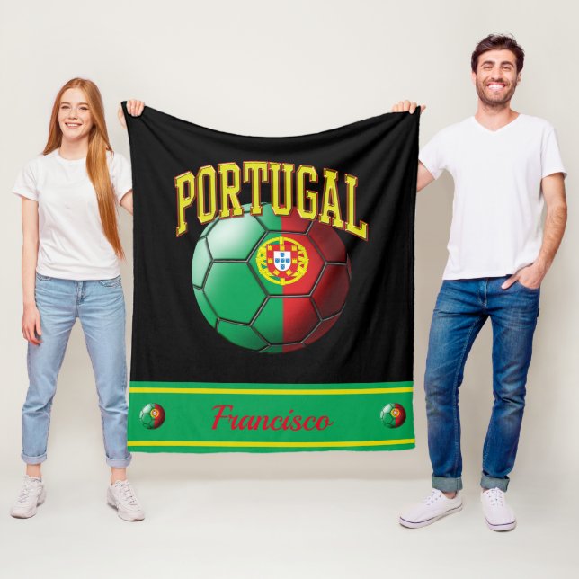 Manta Polar Bolsa de fútbol de Portugal | Nombre (In situ)