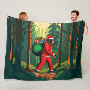 Manta Polar Bolsa de regalos de Papá Noel Bigfoot