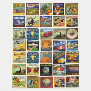 Manta Polar Bolsas de frutas y de alimentos Mancha de la Fleec