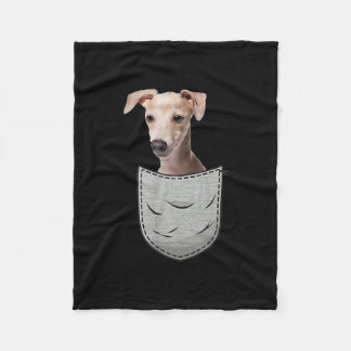 Manta Polar Bolsillo de torta de azote de galgo para perro