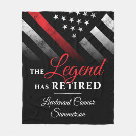 Manta Polar Bombardero de bandera roja de retiro de bomberos