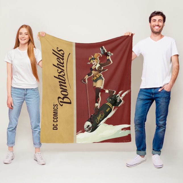 Manta Polar Bombas de Harley Quinn Pinup (In situ)