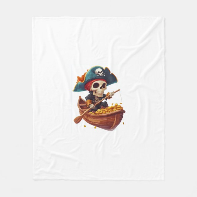 Manta Polar Bone Buccaneer - Funny Pirate Skull (Anverso)