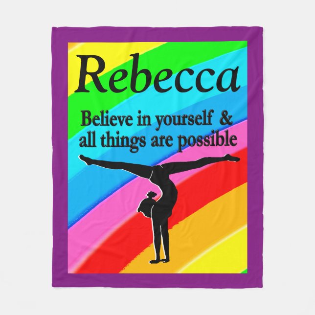 MANTA POLAR BONITA BLANQUETA DE GIMNASIA PERSONALIZADA POR RAI (Anverso)