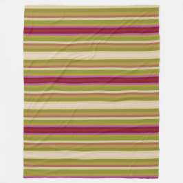 Manta Polar Bonita cubierta de rayas