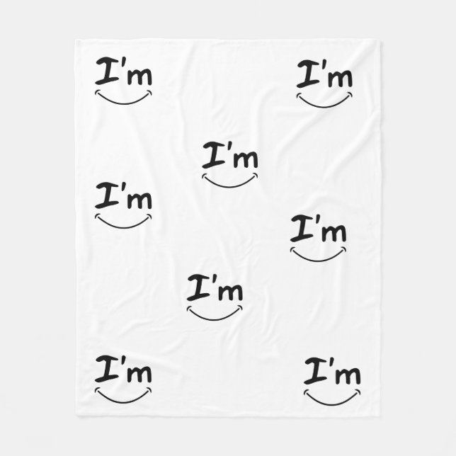 Manta Polar Bonita funda de lana para ti (Anverso)