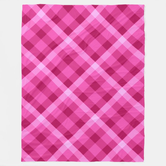 Manta Polar Bonita Funda Grande De Fleece De Magenta Rosa (Anverso)