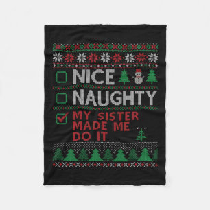 Manta Polar Bonita traviesa mi hermana me hizo hacerlo gracios