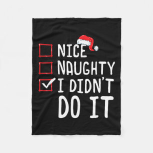 Manta Polar Bonita traviesa que no hice Navidades Lista 1