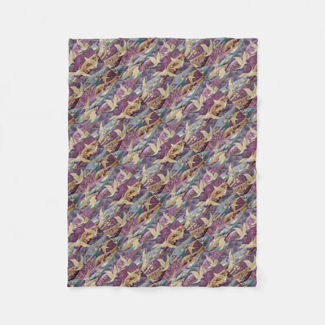 Manta Polar Bonitas grullas japonesas (Anverso)