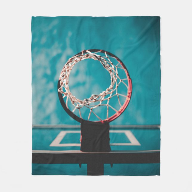 Manta Polar Bonito arte de básquetbol (Anverso)