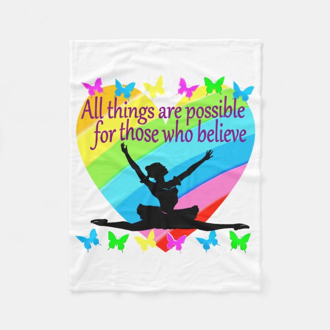 MANTA POLAR BONITO BOW TODAS LAS COSAS SON POSIBLES BALLERINA (Anverso)