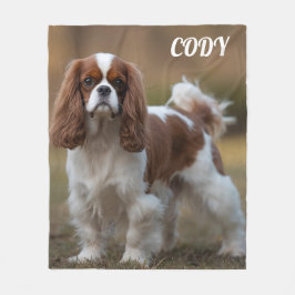 Manta Polar Bonito Cavalier King Charles Personalizado